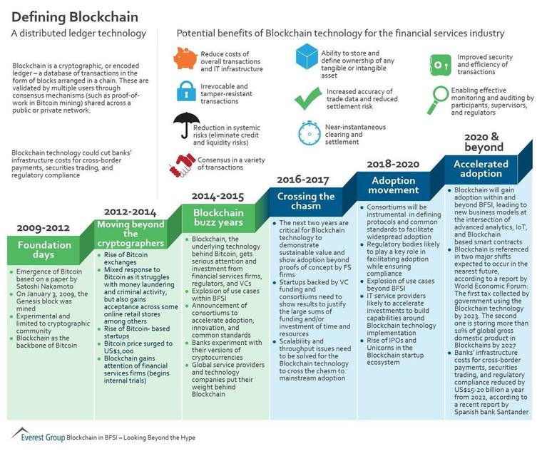 The history of Bitcoin describe by the Everest Group