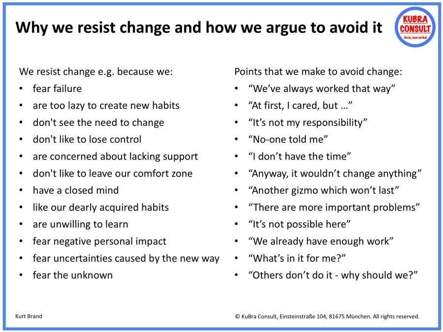 2018-08-28_KuBra Consult - Why we resist change and how we argue to avoid it